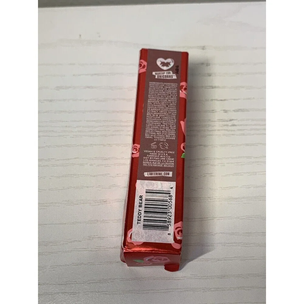 (2) Lime Crime Velvetines Liquid Matte Lipstick Teddy Bear Vegan (NEW) Brown SET